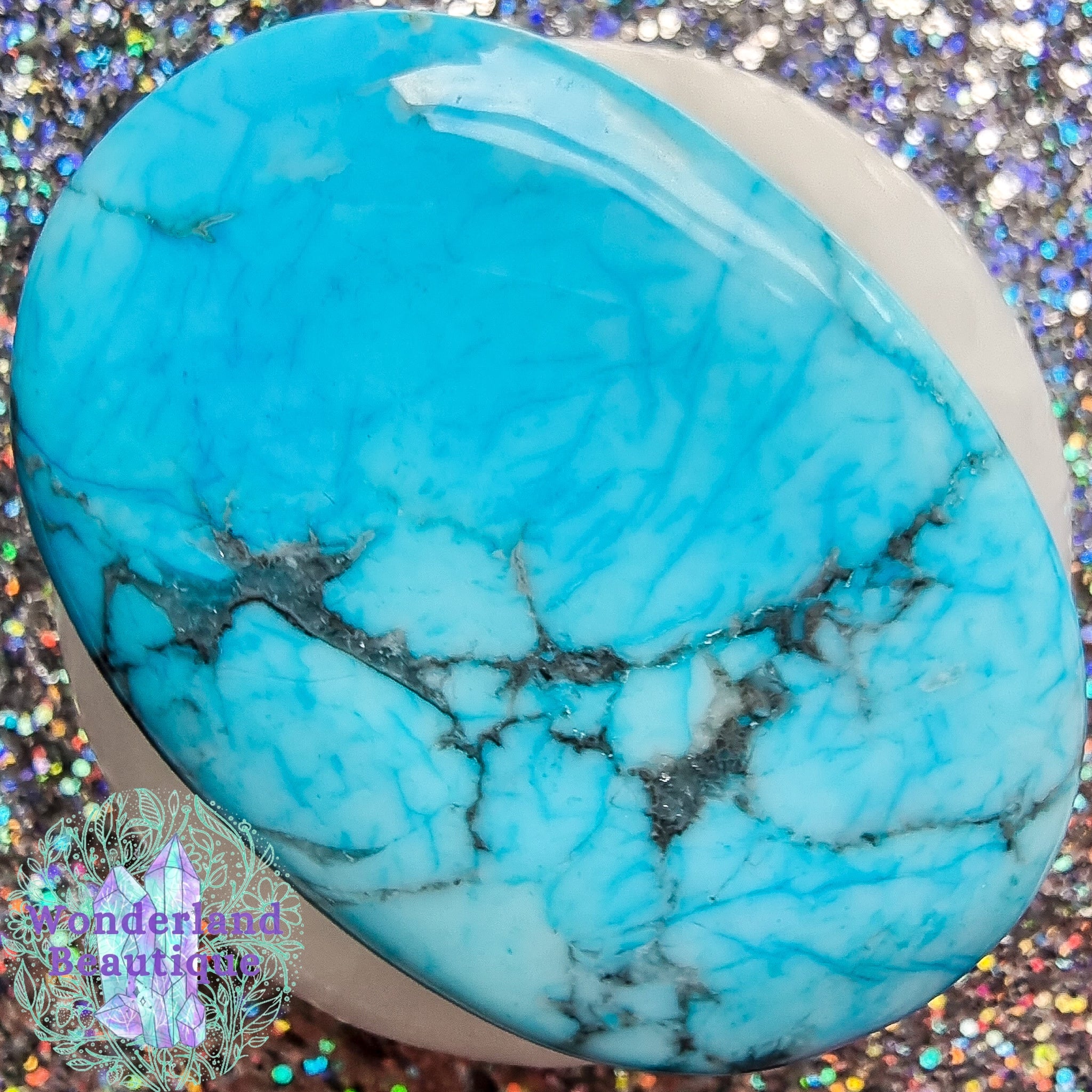 Turquoise Howlite Palmstone