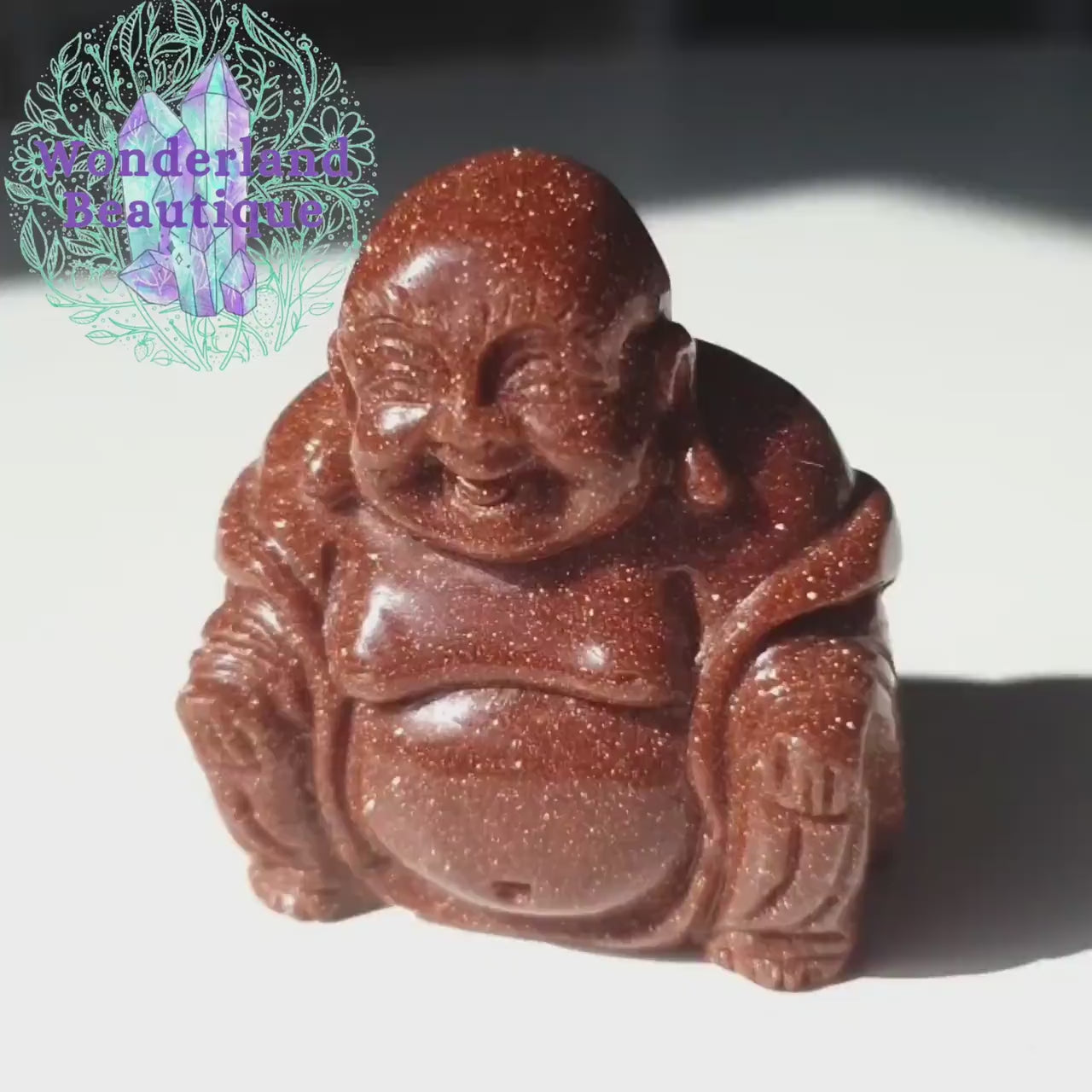 Red Goldstone Buddha