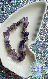 Amethyst Chip Bracelet