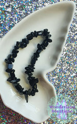 Load image into Gallery viewer, Black Obsidian Chip Bracelet
