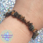 Load image into Gallery viewer, Blue Tiger&#39;s Eye Chip Bracelet
