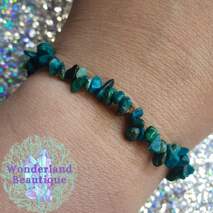 Chrysocolla Chip Bracelet