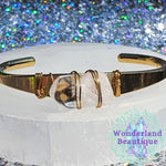 Load image into Gallery viewer, Wonderland Beautique - Clear Quartz Crystal Cuff Bracelet
