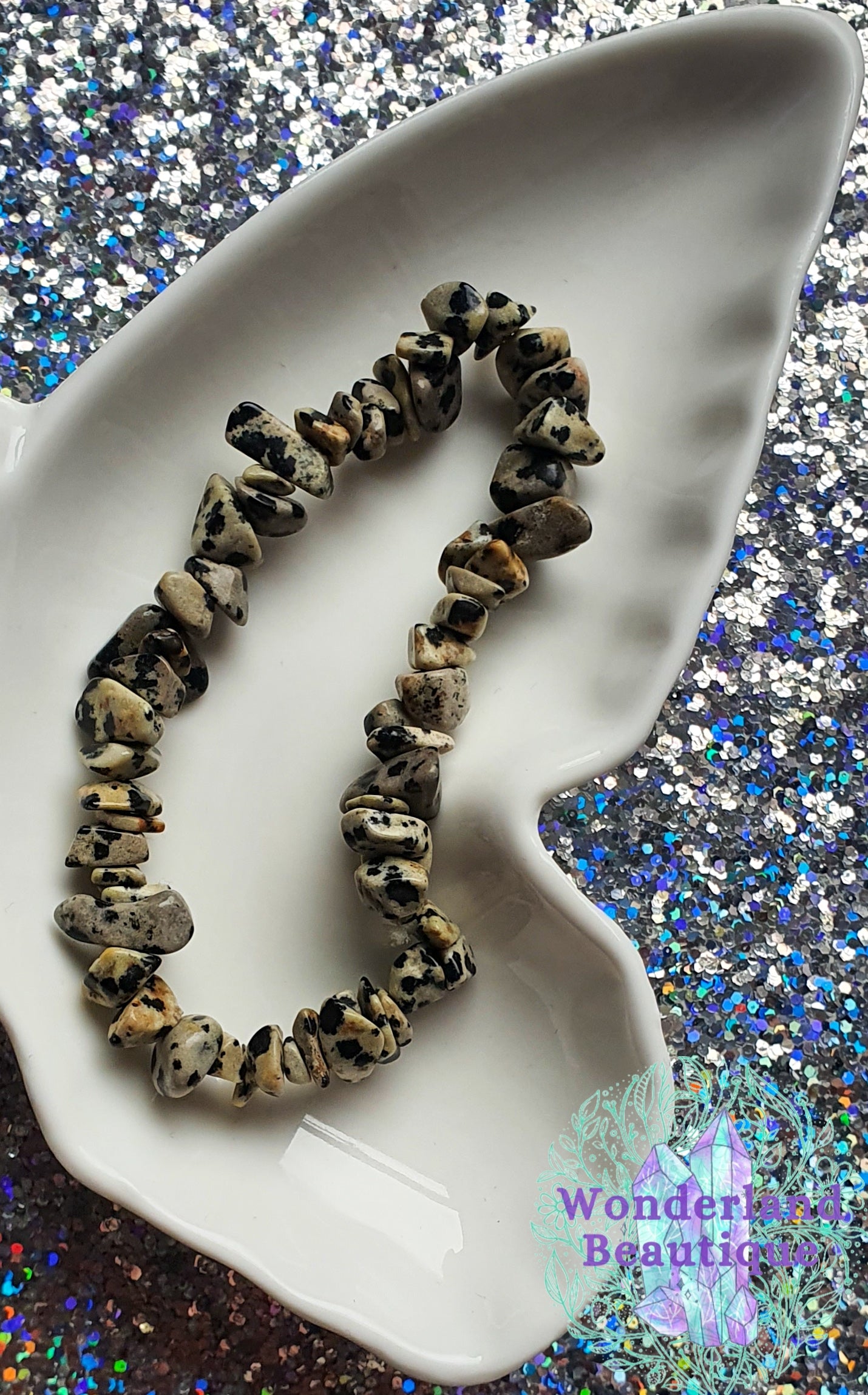 Dalmatian Jasper Chip Bracelet