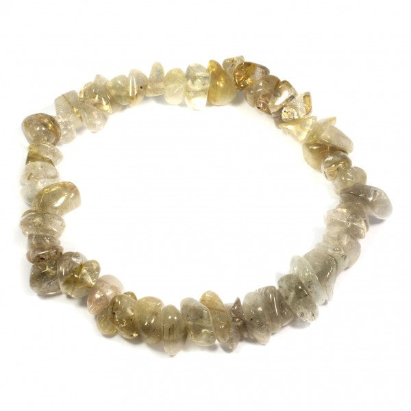 Rutilated Quartz Chip Bracelet