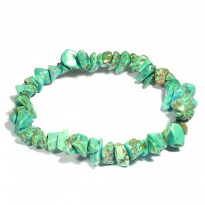 Turquoise Howlite Chip Bracelet