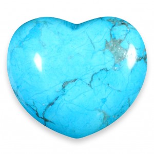 Turquoise Howlite Heart