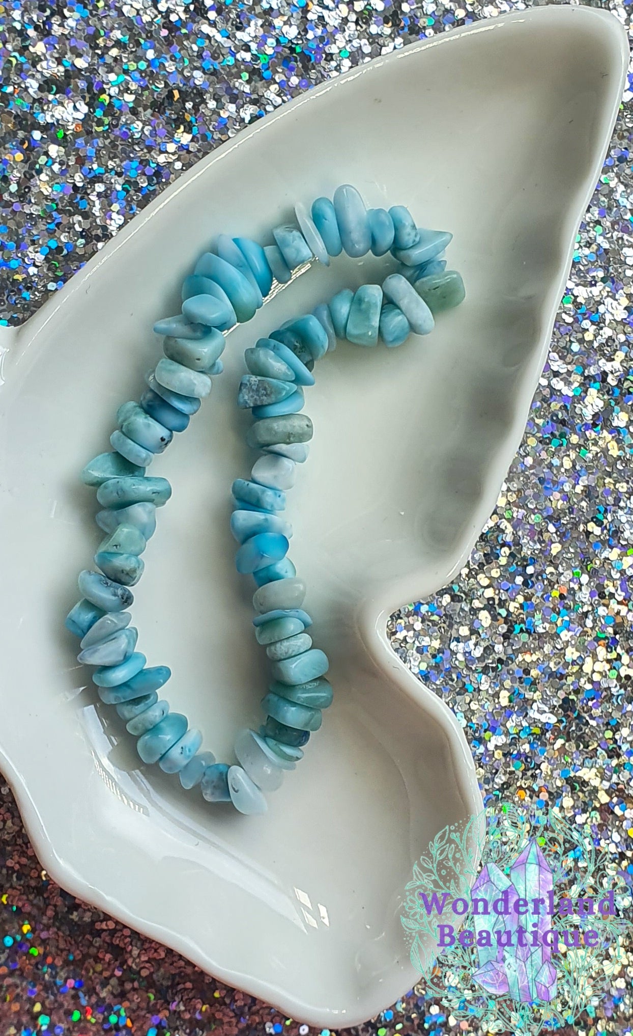 Wonderland Beautique - Larimar Chip Bracelet