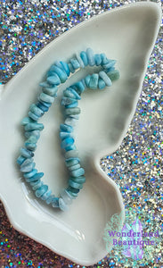 Wonderland Beautique - Larimar Chip Bracelet