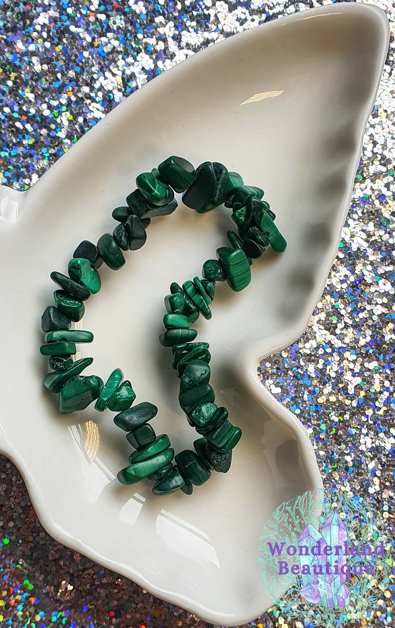 Malachite Chip Bracelet