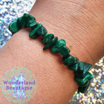 Load image into Gallery viewer, Malachite Chip Bracelet
