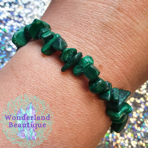 Malachite Chip Bracelet