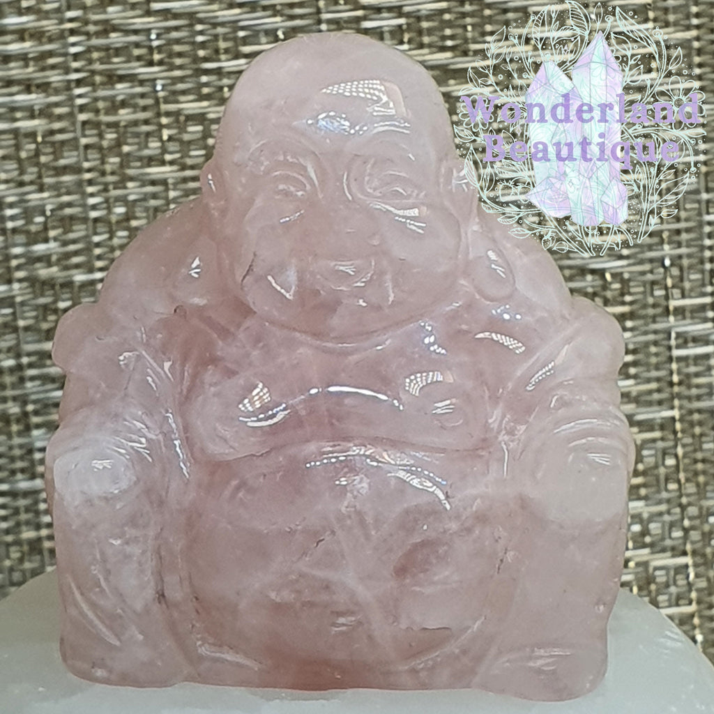 Wonderland Beautique - Rose Quartz Buddha