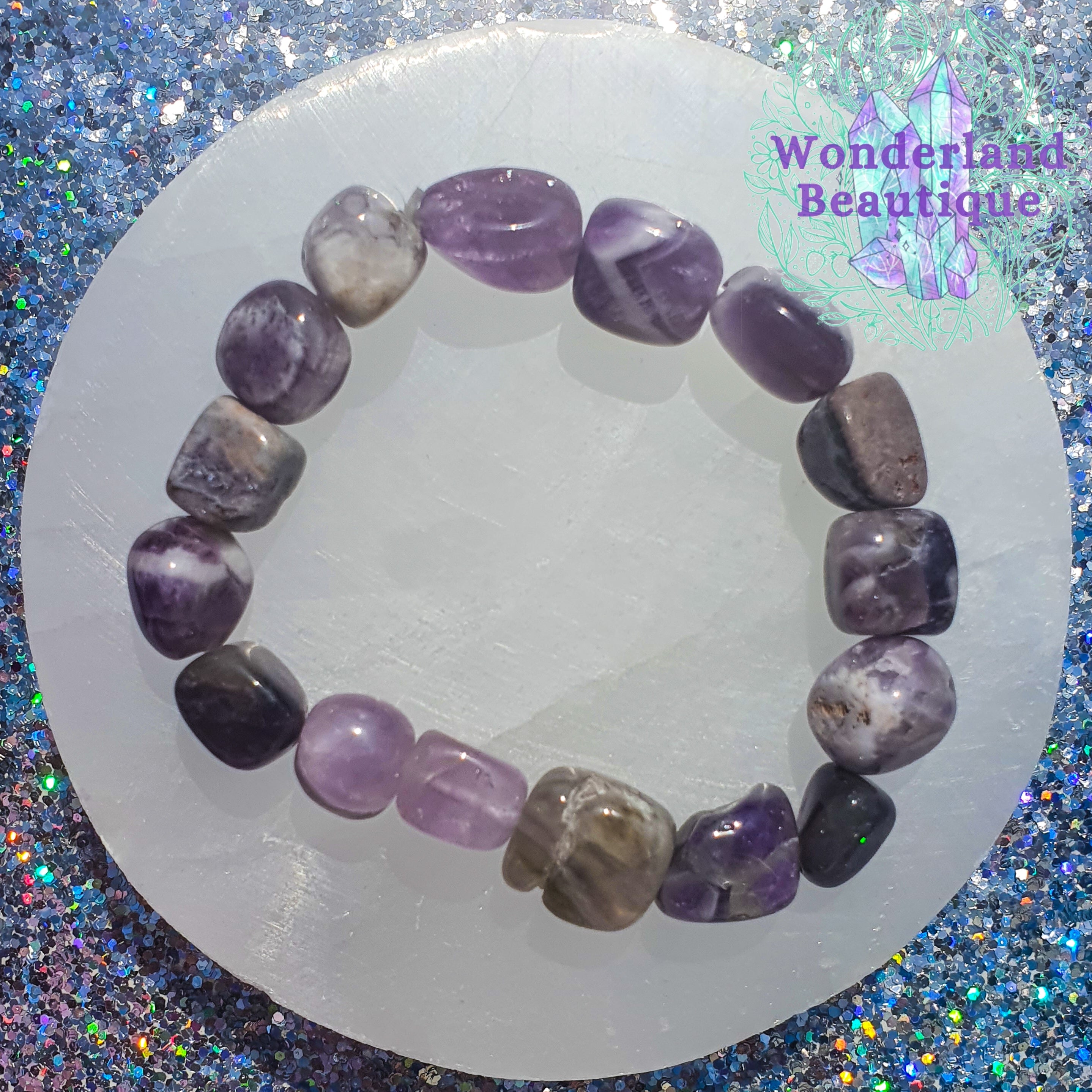 Wonderland Beautique - Mixed Crystal Tumblestone Bracelet