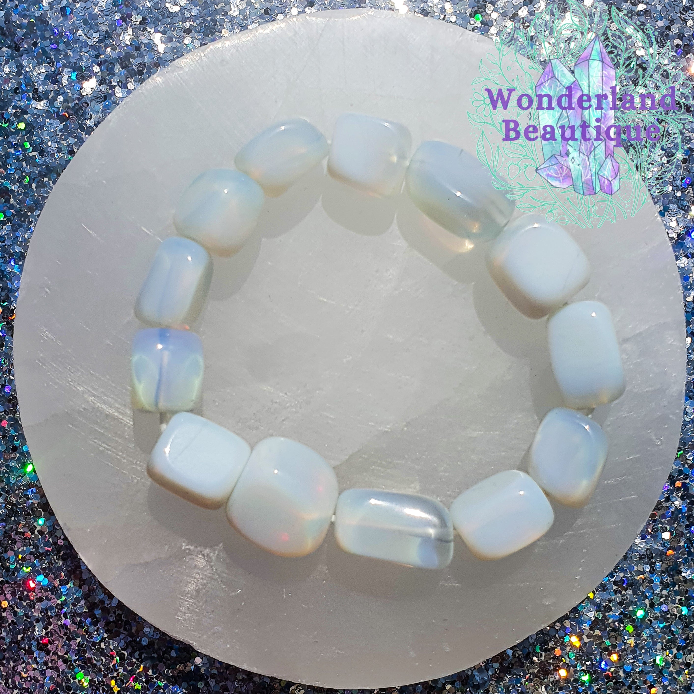 Wonderland Beautique - Mixed Crystal Tumblestone Bracelet