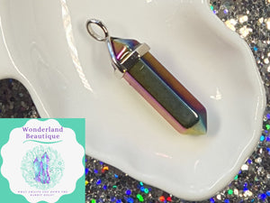 Wonderland Beautique - Rainbow Hematite Fixed Point Pendant