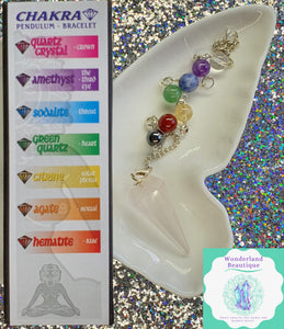 Wonderland Beautique - Rose Quartz Chakra Pendulum / Bracelet