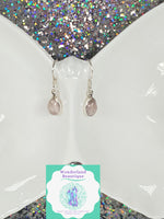 Load image into Gallery viewer, Wonderland Beautique - Teardrop Rose Quartz Earrings (Med)
