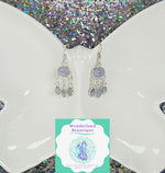 Load image into Gallery viewer, Wonderland Beautique - Blue Lace Agate Cabochon Earrings
