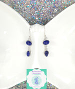 Load image into Gallery viewer, Wonderland Beautique - Double-Drop Lapis Lazuli Earrings
