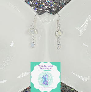 Wonderland Beautique - Double-Drop Opalite Earrings