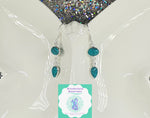 Load image into Gallery viewer, Wonderland Beautique - Double-Drop Turquoise Earrings
