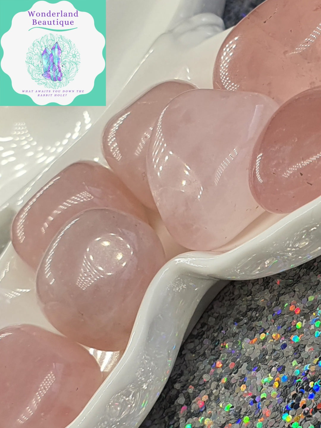 Wonderland Beautique - Rose Quartz Tumblestone