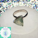 Load image into Gallery viewer, Wonderland Beautique - Prehnite Triangle Facet Ring
