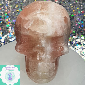 Wonderland Beautique - Strawberry Calcite Skull