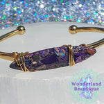 Load image into Gallery viewer, Wonderland Beautique - Picture Jasper Crystal Cuff Bracelet
