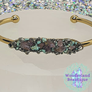 Wonderland Beautique - Pyrite Cuff Bracelet