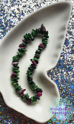 Load image into Gallery viewer, Ruby in Zoisite Chip Bracelet
