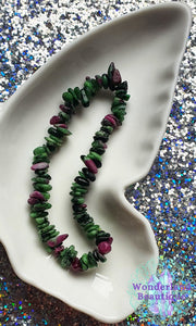 Ruby in Zoisite Chip Bracelet