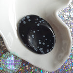 Load image into Gallery viewer, Wonderland Beautique - Snowflake Obsidian Thumbstone
