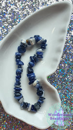 Load image into Gallery viewer, Sodalite Chip Bracelet
