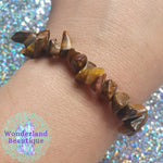 Load image into Gallery viewer, Golden Tiger&#39;s Eye Chip Bracelet
