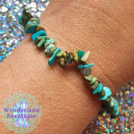 Load image into Gallery viewer, Wonderland Beautique - Natural Turquoise Chipped Bracelet
