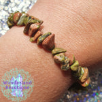 Load image into Gallery viewer, Wonderland Beautique - Unakite Chip Bracelet
