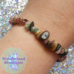 Load image into Gallery viewer, Wonderland Beautique - Watermelon Tourmaline Chip Bracelet
