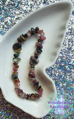 Load image into Gallery viewer, Wonderland Beautique - Watermelon Tourmaline Chip Bracelet
