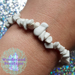 Load image into Gallery viewer, White Howlite Chip Bracelet
