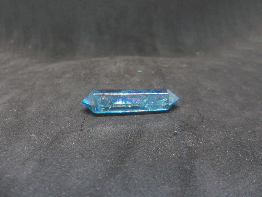 Aqua Aura Quartz Double Terminated Point