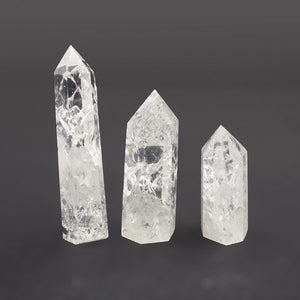 Fire and Ice Quartz Polished Point